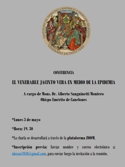 Invitación conferencia El Venerable Jacinto Vera